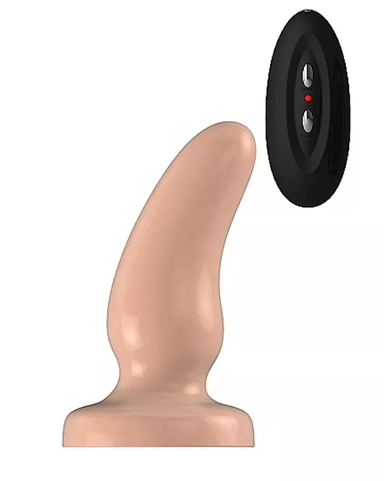 Bottom Line Buttplug Rubber Flesh Vibrating 5 in Model 7