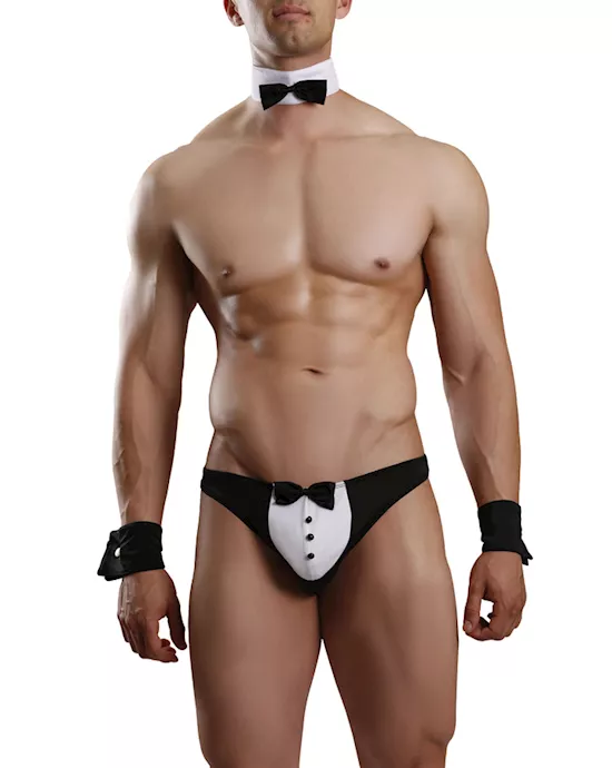 Tuxedo Thong Set