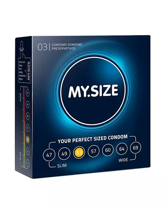 My Size Condoms 3 Pack - 53mm