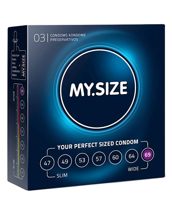 My Size Condoms 69mm 3pk