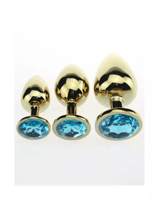 Gold Butt Plug With Gem
