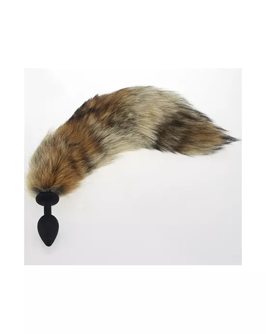 Silicone Butt Plug With Fox Tail