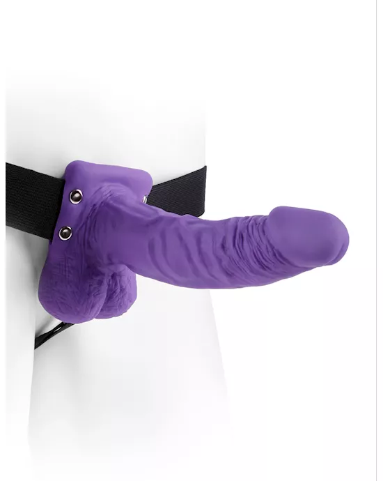 Fetish Fantasy Series 7 Inch Hollow Strap-On with Balls