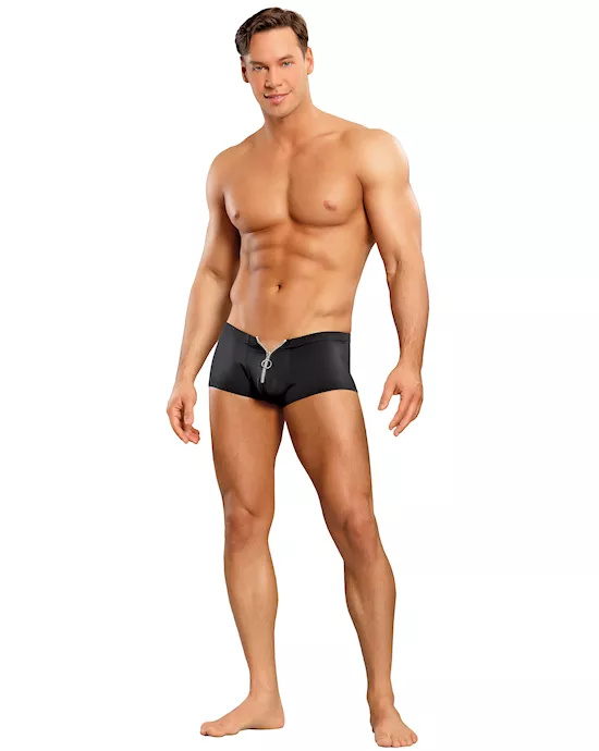 ZIPPER SHORT LYCRA BLACK L/XL
