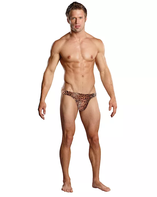 Wonder Thong Br Leopard