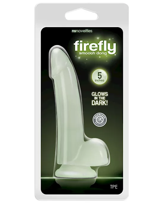 Firefly Smooth Glowing Dong 5 In Clear. 165043 - Adulttoymegastore