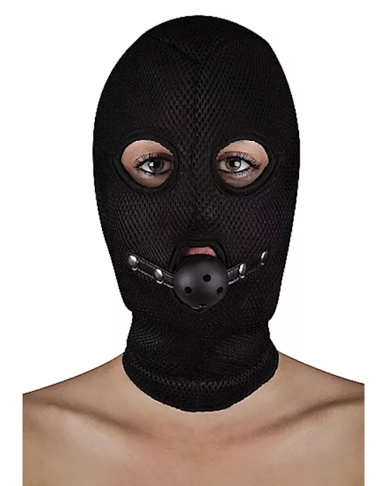 Extreme Mesh Balaclavea with Open Ball Gag