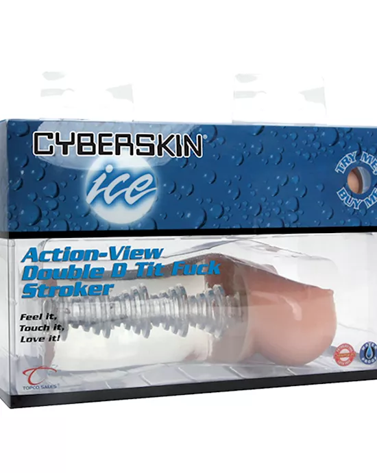 CyberSkin Ice Action-View Double D Tit Fuck Stroker