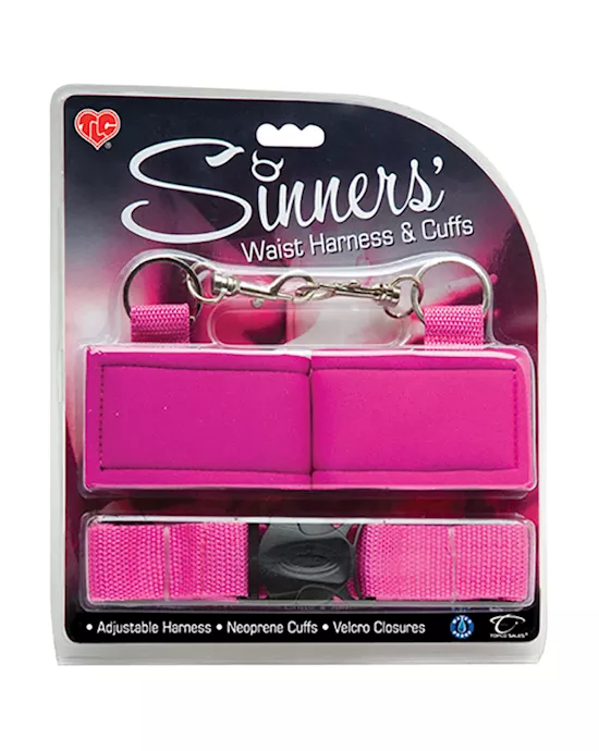 TLC Sinners Waist Harness and Cuffs