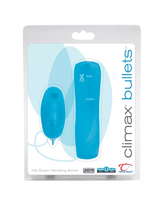 Climax Bullets 10x Super Vibrating Bullet Blue