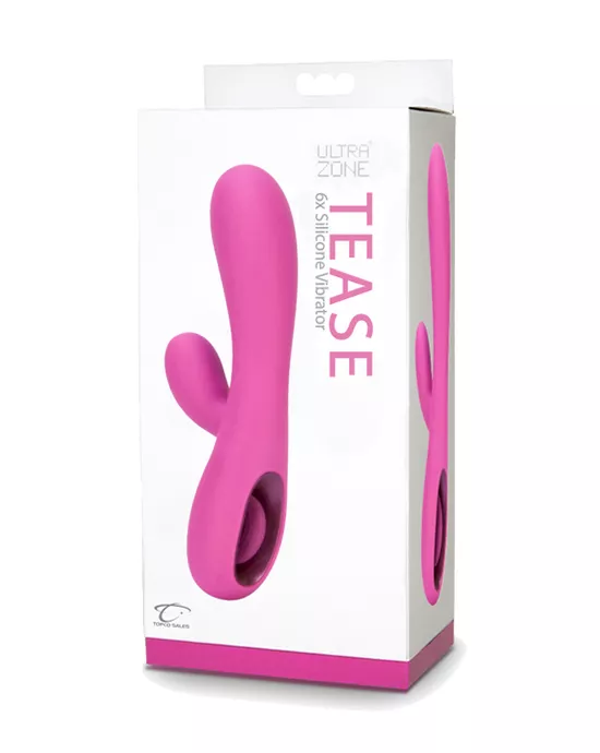 UltraZone Tease 6x Rabbit Style Silicone Vibe