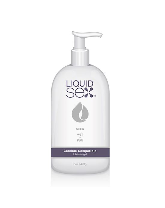Liquid Sex Condom Compatible Lubricant Gel 16 Fl Oz 473 Ml Pump Bottle