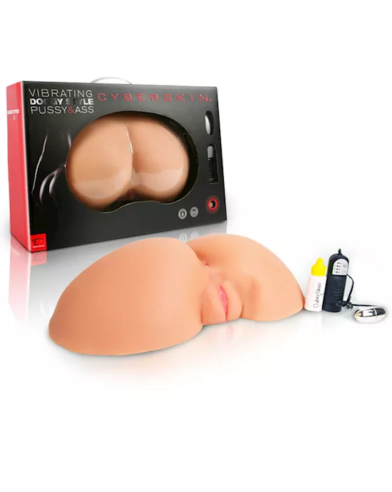 CyberSkin Doggy Style Vibrating Pussy & Ass