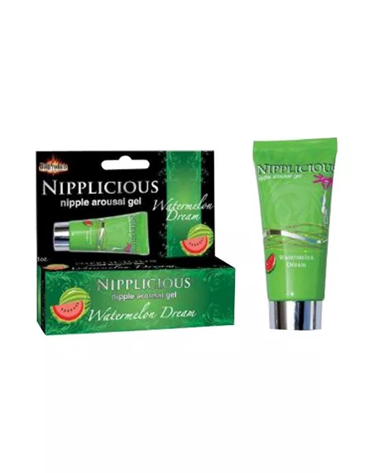 Nipplicious Nipple Arousal Gel- 1oz Tube -Watermelon