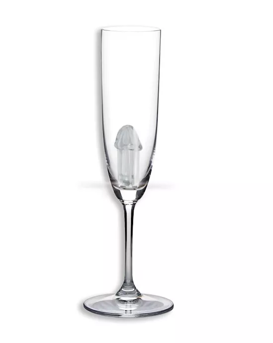 Light Up Pecker Champagne Glass