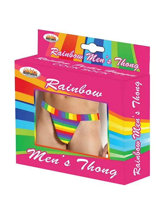 Rainbow Mens Thong