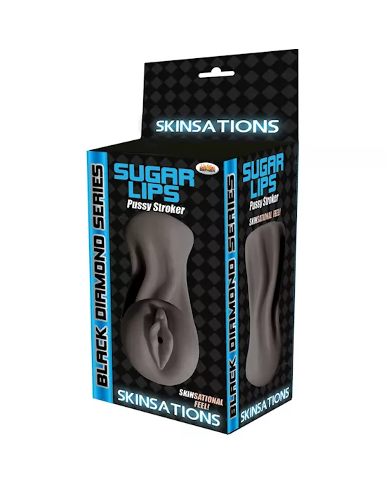Skinsations Sugar Lips Pussy Stroker Black Diamond Series