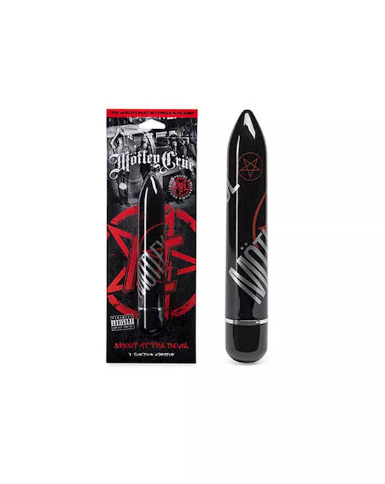 Motley Crue Design Shout at the Devil 7 Function Vibrator Black