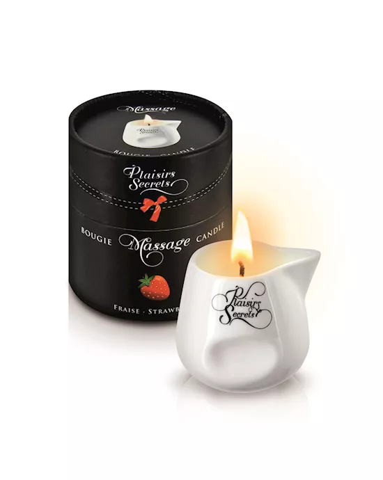 Plaisirs Secrets Massage Candle Strawberry