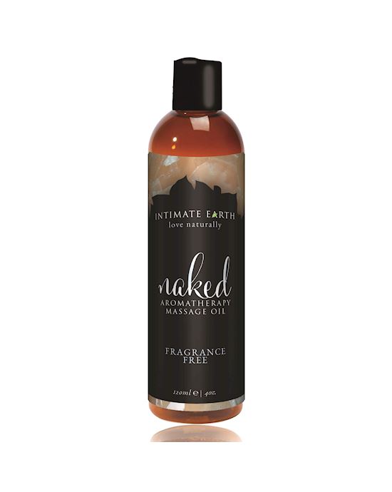 Intimate Earth Naked Unscented Massage Oil 120 Ml