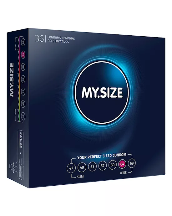 My Size Natural Latex Condom 64 Width 36 pcs