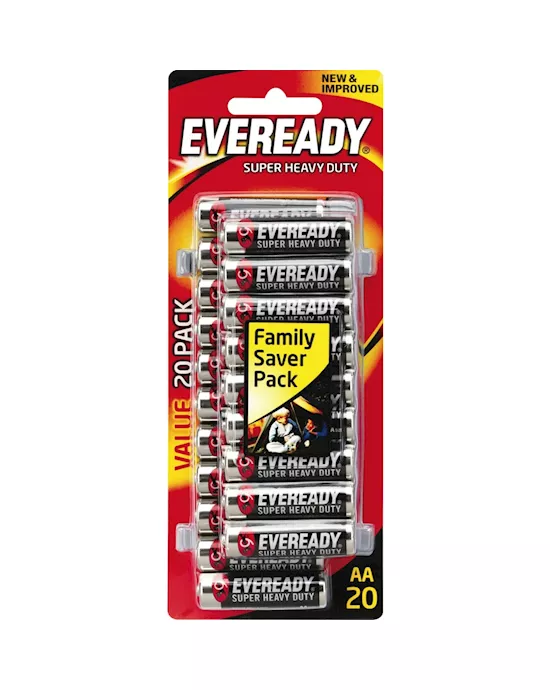 Eveready Super Heavy Duty Aa 20 Pack