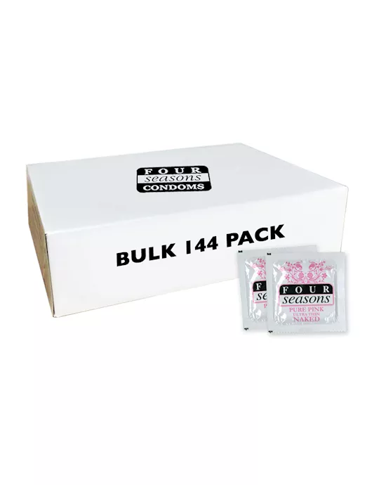 Four Seasons Naked Condoms Pink 144pk