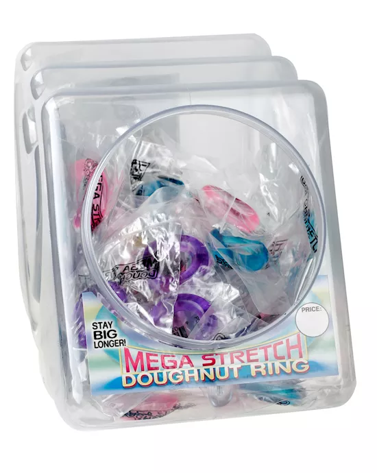 Mega Stretch Doughnut Ring Display Bowl - 72 Units