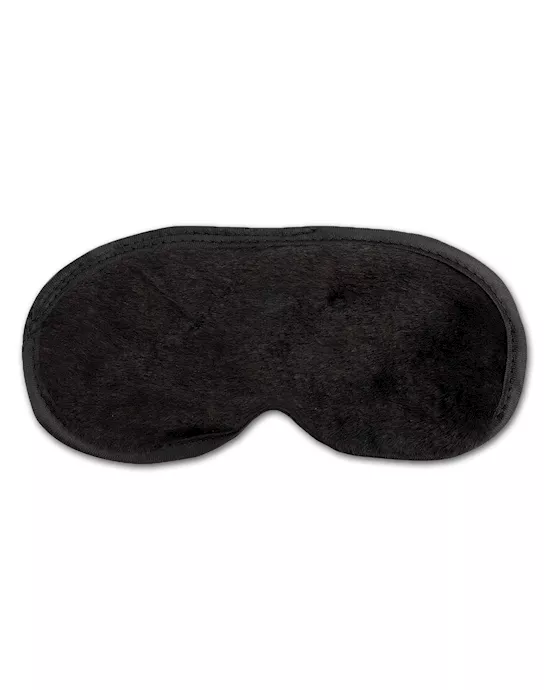 FUR LINED LOVE MASK SATIN