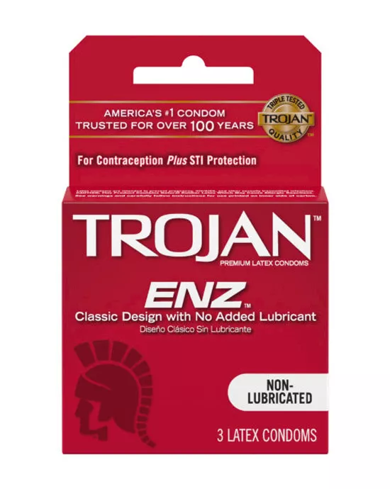 Trojan ENZ Non-Lubricated 3pk