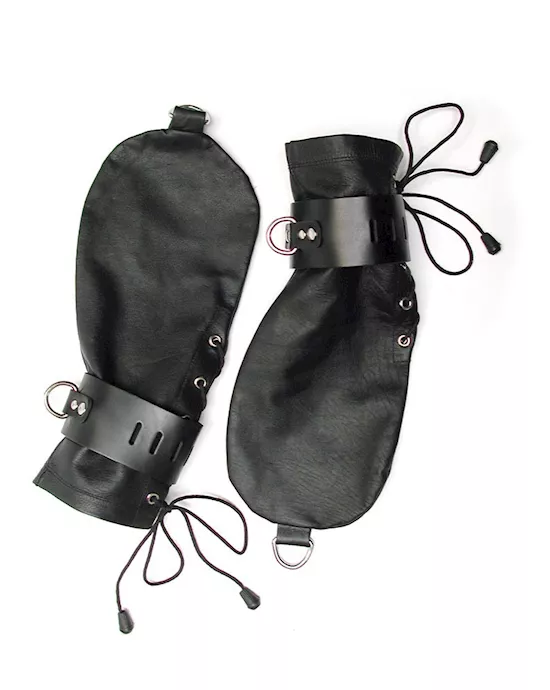 Leather Bondage Mittens