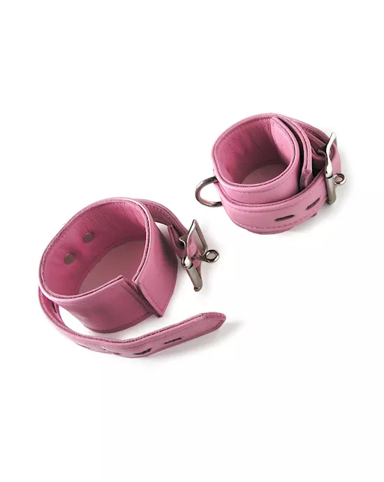 Leather Lined Locking Ankle Cuffs