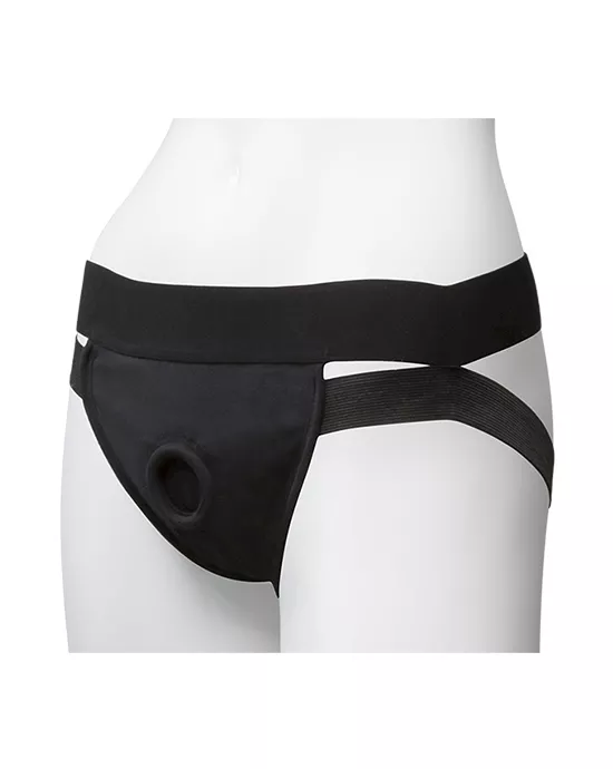 Vac-u-lock Panty Harness With Plug Dual Strap Large/xl