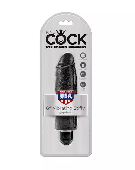 King Cock 6 in Vibrating Stiffy