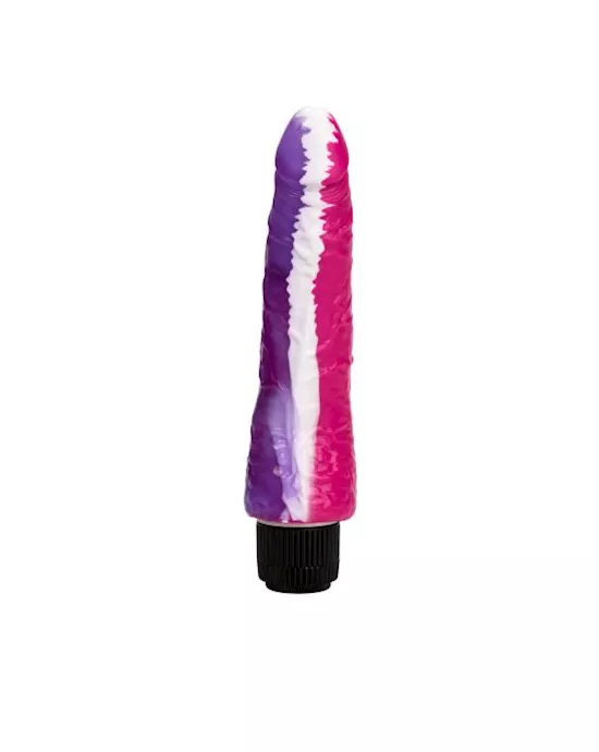 Funky Jelly Curved Vibrating Dildo