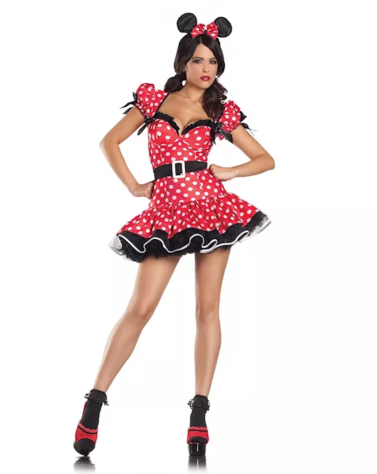 3 Piece Flirty Mouse Costume - M/L