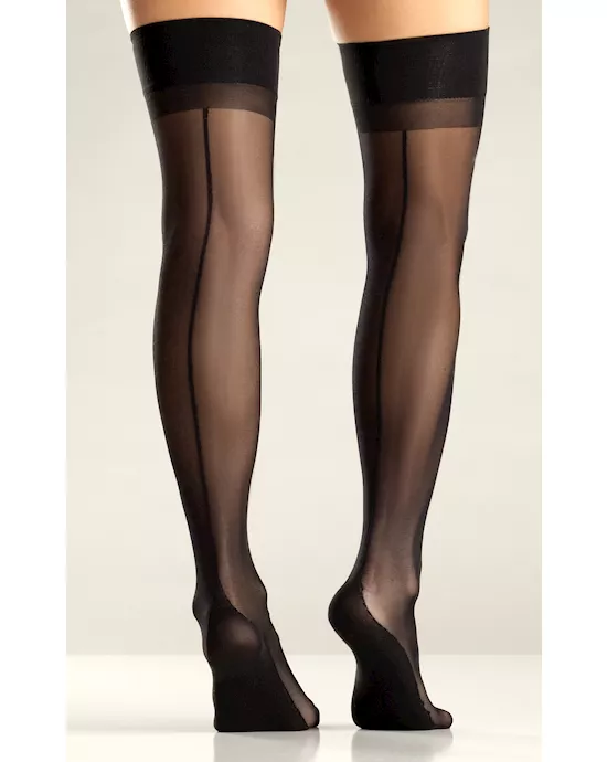 Cuban Heel Thigh Highs