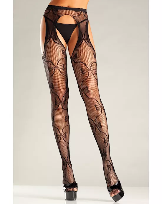 Bow Tie Beauty Pantyhose