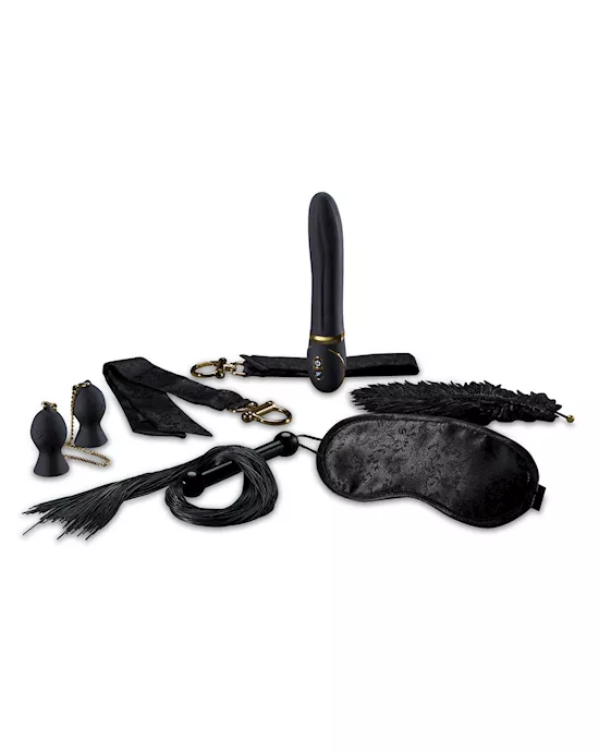 Fredericks Of Hollywood Rechargeable Vibrator and Deluxe Fetish Set
