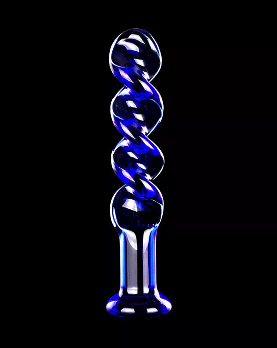 Twisted Pleasure Glass Dildo
