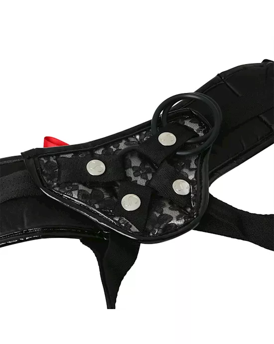 Platinum Lace Corset Strap-on