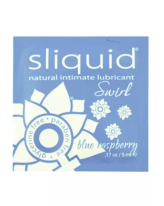 Sliquid Naturals Swirl Lubricant Pillow Blue Raspberry 5 ml