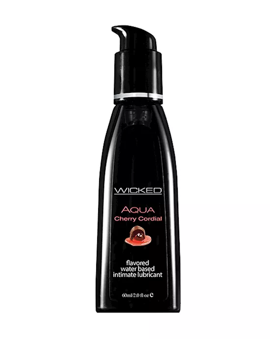 Wicked Aqua Cherry Cordial Waterbased Lubricant 60 Ml