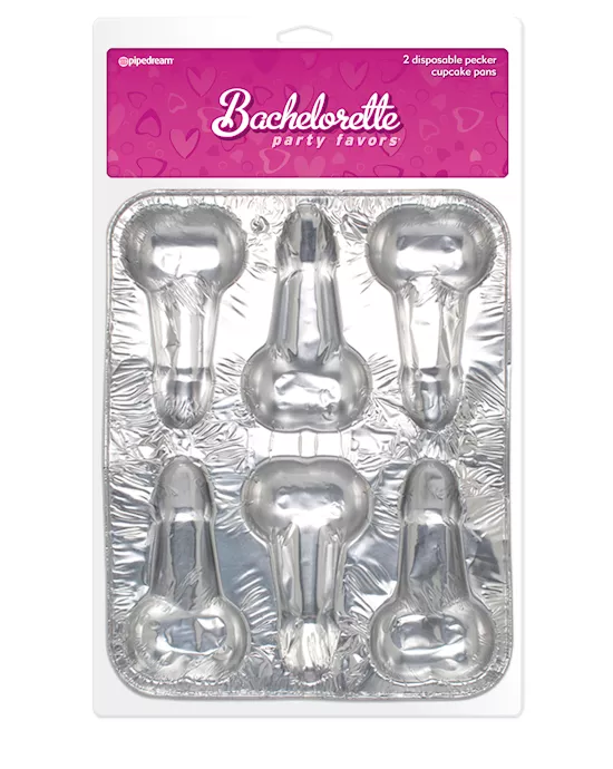Disposable Pecker Cup Cake Pans 2 pack