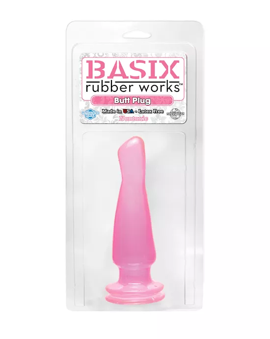 BASIX 5 INCH BUTT PLUG PINK