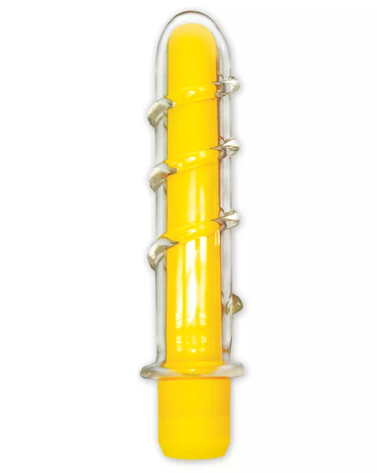 Neon Glass Vibrator Yellow
