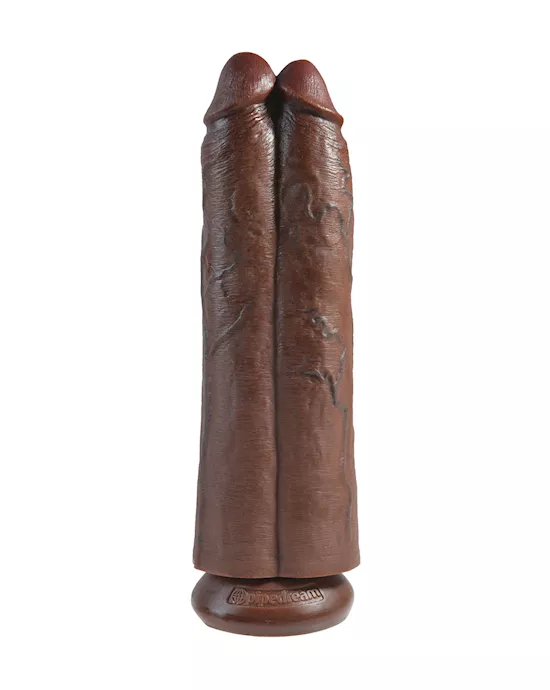 King Cock 11 Inch Two Cocks One Hole Dildo
