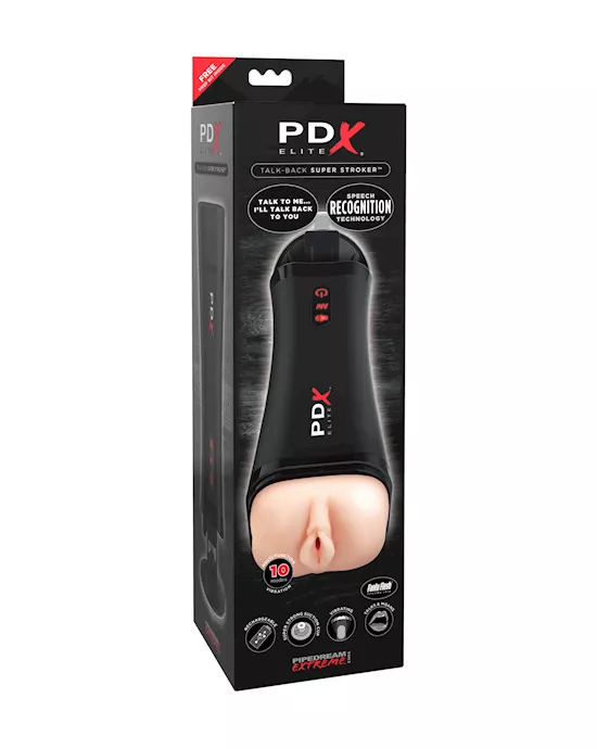 PDX Elite Talk Back Super Stroker