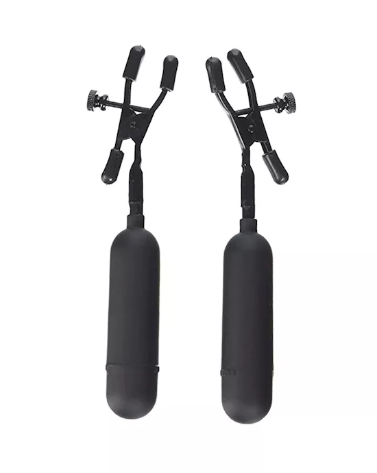 FF CORDLESS VIBRATING NIPPLE CLAMPS