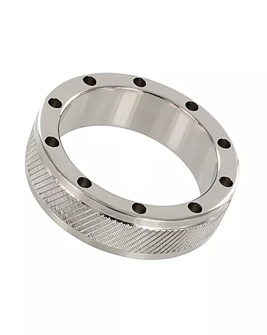 Cool & Knurl Cock Ring - (15x45mm)